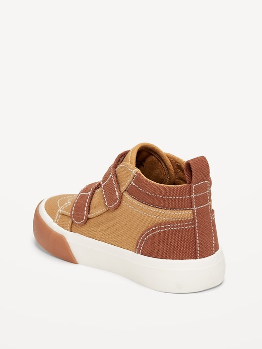 Image number 3 showing, Double Secure-Strap High-Top Sneakers for Toddler Boys