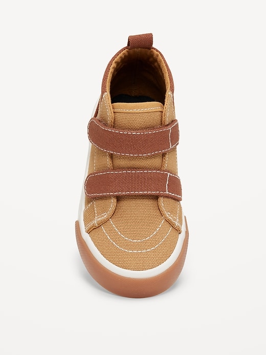Image number 2 showing, Double Secure-Strap High-Top Sneakers for Toddler Boys