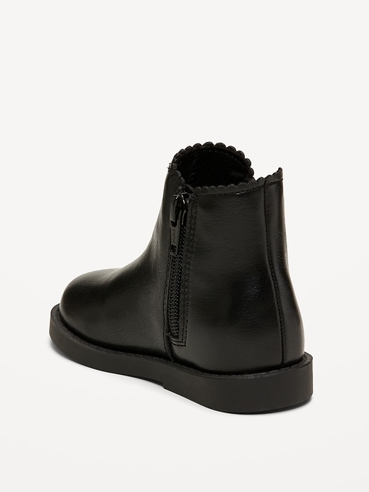 Image number 3 showing, Faux-Leather Chelsea Boots for Toddler Girls