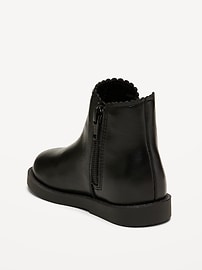 View large product image 3 of 4. Faux-Leather Chelsea Boots for Toddler Girls