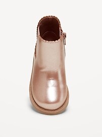 Image number 2 showing, Shiny Faux-Leather Chelsea Boots for Toddler Girls