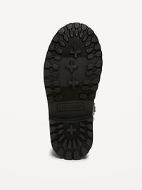 Image number 4 showing, Glitter Side-Zip Combat Boots for Toddler Girls