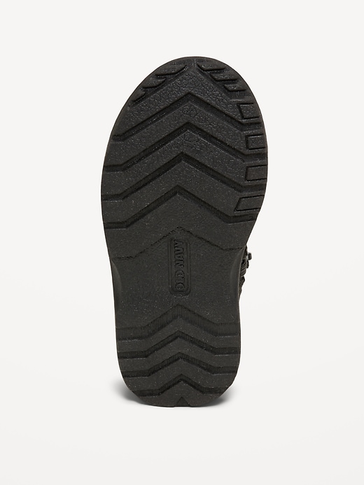 Image number 4 showing, Faux-Suede Side-Zip Lace-Up Boots for Toddler Boys