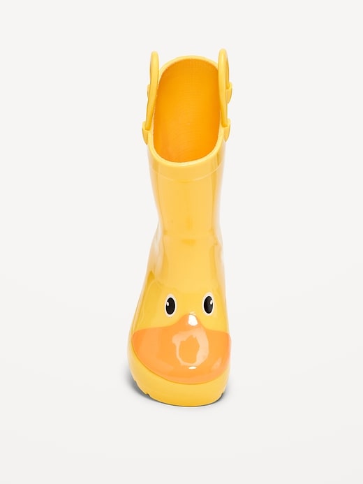 Voir une image plus grande du produit 2 de 4. Bottes de pluie hautes à imprimé de canard pour tout-petit garçon