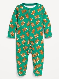 Image number 1 showing, Snug-Fit 2-Way-Zip Footed One-Piece for Baby