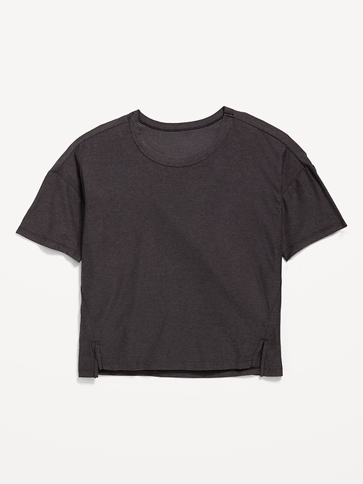 Image number 3 showing, CloudMotion Cropped Graphic Performance T-Shirt for Girls