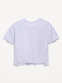 Image number 3 showing, CloudMotion Cropped Graphic Performance T-Shirt for Girls