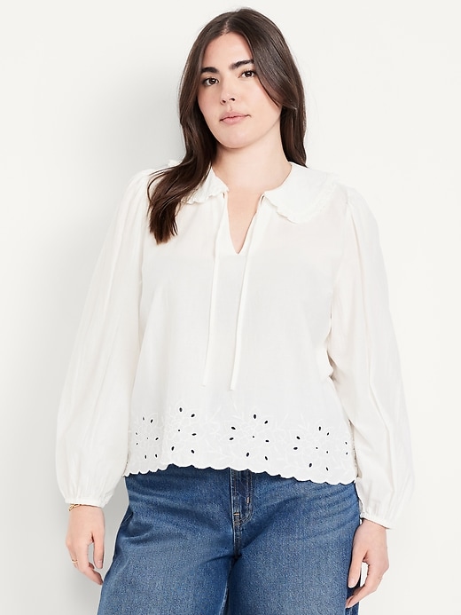 Image number 4 showing, Ruffle-Collar Top