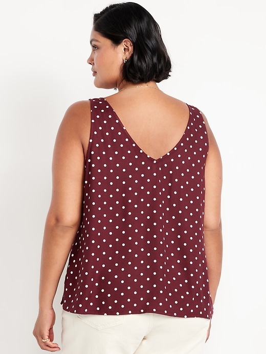 Image number 8 showing, Sleeveless V-Neck Crepe Top