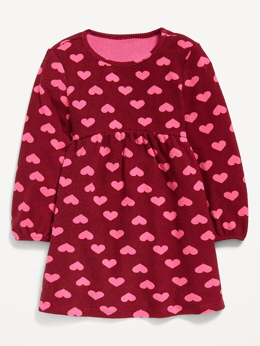 Image number 1 showing, Long-Sleeve Waffle-Knit Dress for Toddler Girls