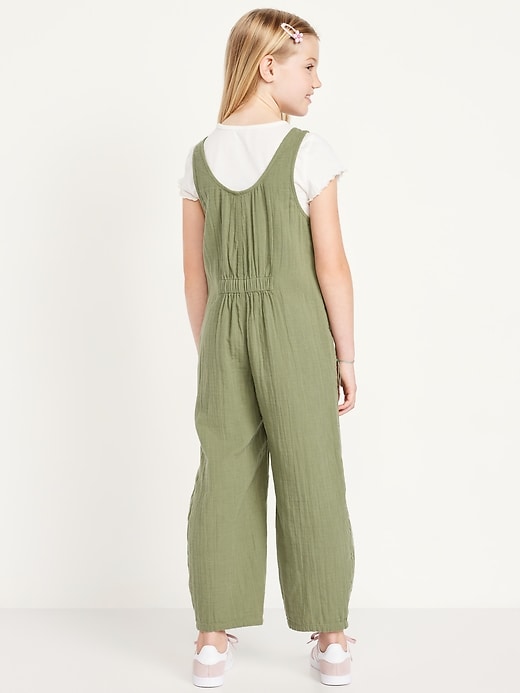 View large product image 2 of 3. Short-Sleeve T-Shirt and Jumpsuit Set for Girls