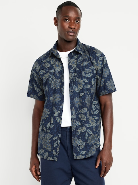 Classic Fit Printed Everyday Shirt - Blue
