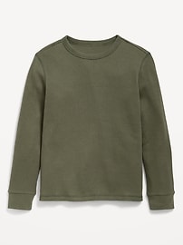 L'image numéro 1 présente T-shirt à manches longues en tricot isotherme gaufré pour garçon