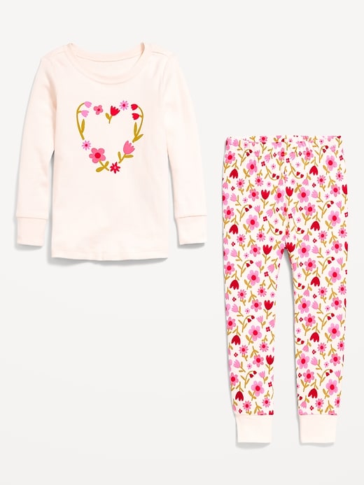 L'image numéro 3 présente Pyjama ajusté à motif pour tout-petit et bébé