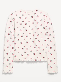 L'image numéro 3 présente T-shirt UltraConfo à manches longues à imprimé pour fille