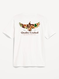 L'image numéro 2 présente T-shirt ras du cou à imprimé