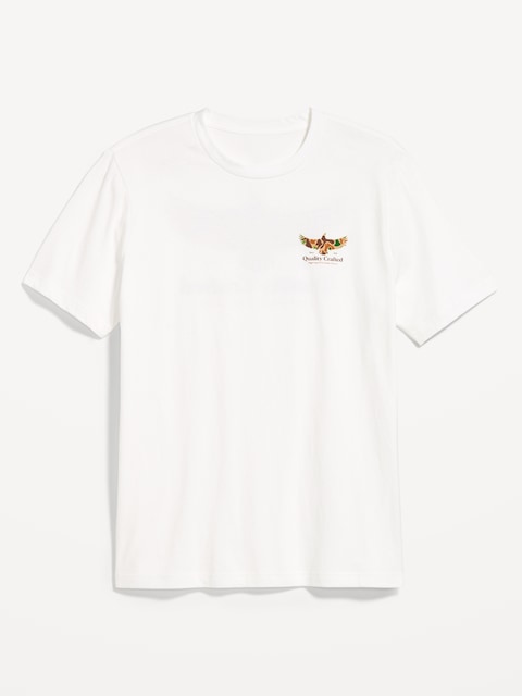 Graphic Crew-Neck T-Shirt - Calla Lily White