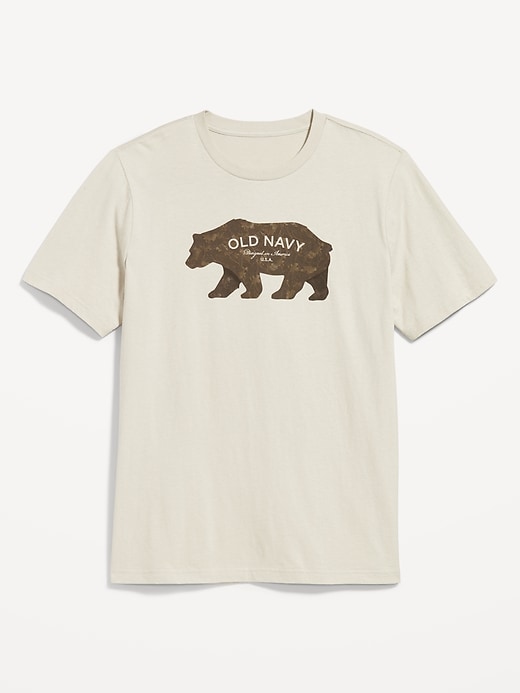 View large product image 1 of 1. Crew-Neck Logo-Graphic T-Shirt