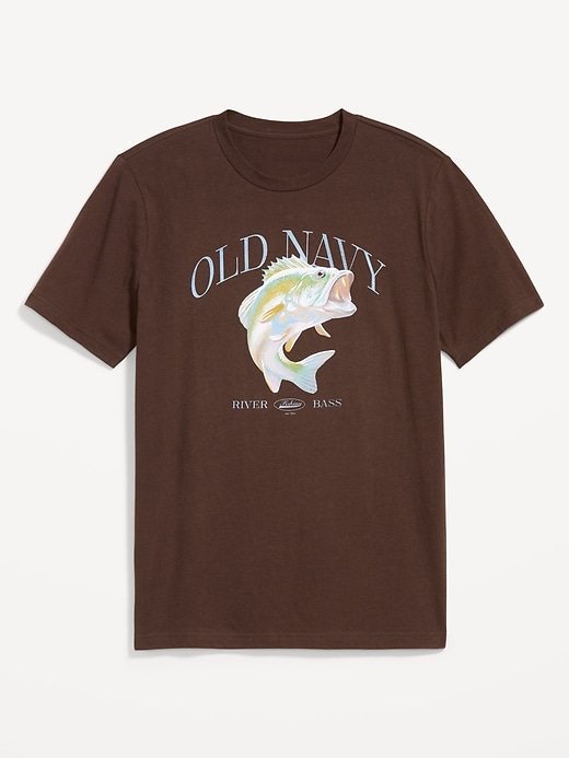 View large product image 1 of 1. Crew-Neck Logo-Graphic T-Shirt