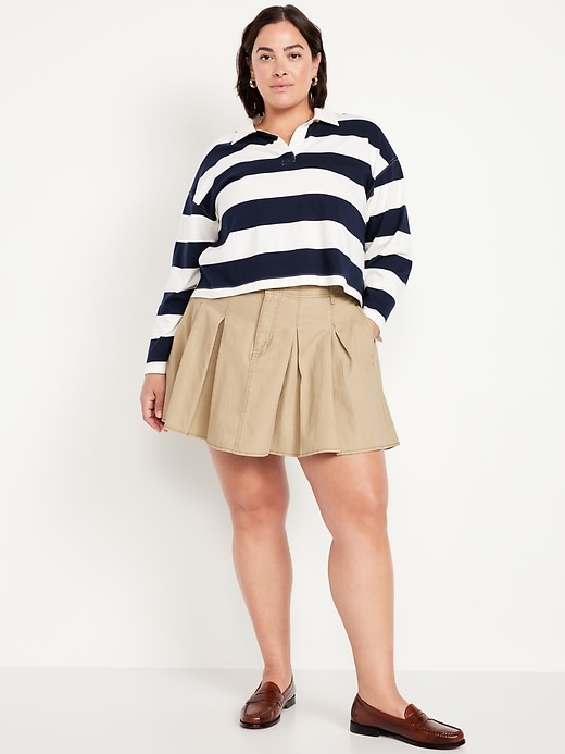 Image number 7 showing, High-Waisted Pleated Mini Skirt