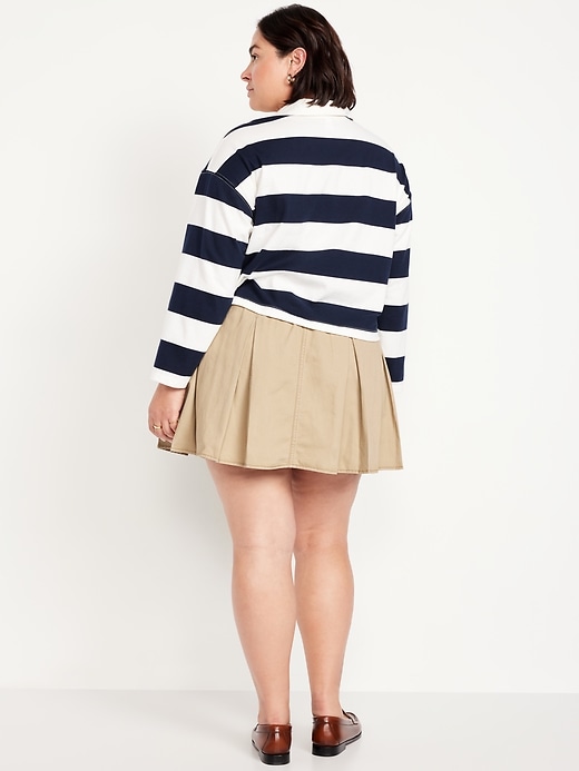 Image number 8 showing, High-Waisted Pleated Mini Skirt