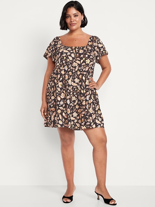 Image number 6 showing, Mini Floral Swing Dress
