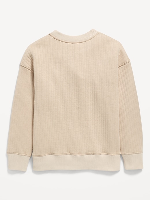 Image number 2 showing, Oversized Quilted Utility Pocket Sweatshirt for Boys