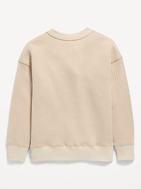 Image number 2 showing, Oversized Quilted Utility Pocket Sweatshirt for Boys