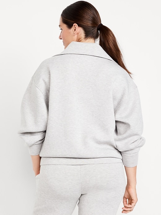 Image number 2 showing, Maternity Bounce Fleece Half-Zip Pullover