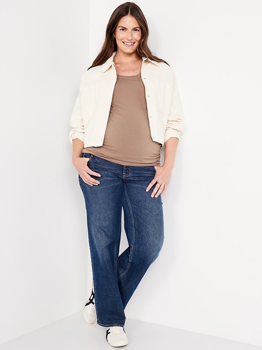 Image number 7 showing, Maternity Scoop-Neck T-Shirt
