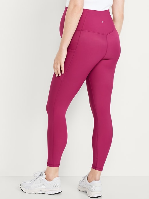 Image number 2 showing, Maternity Full-Panel PowerSoft 7/8 Leggings