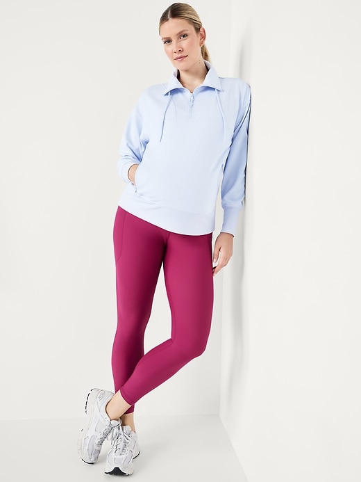 Image number 3 showing, Maternity Full-Panel PowerSoft 7/8 Leggings
