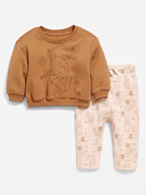 Disney© Crew-Neck Sweatshirt and Sweatpants Set for Baby - Blue