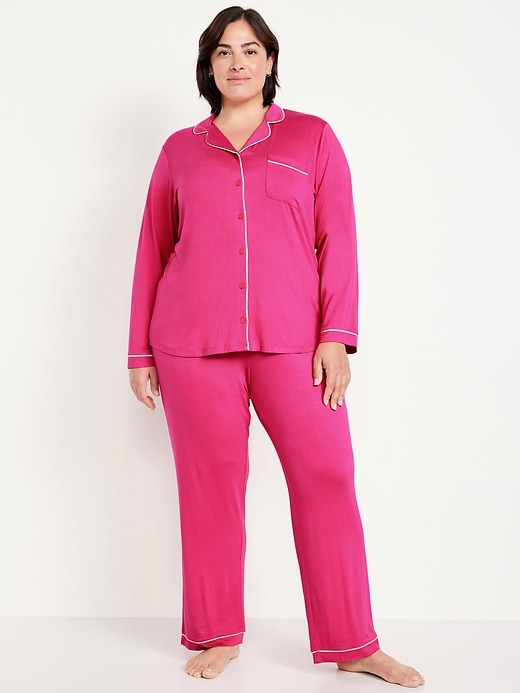 Image number 7 showing, Sunday Sleep Knit Jersey Pant Set
