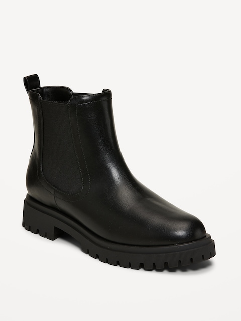 Bottines Chelsea pour femme - Noir