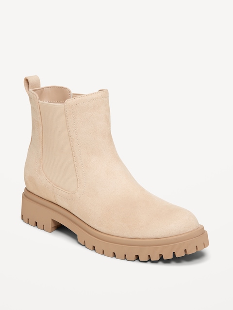 Bottines Chelsea pour femme - Taupe