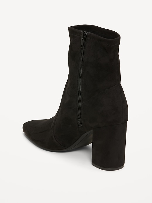 L'image numéro 5 présente Bottines à talon en suédine pour femme