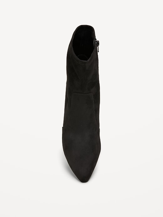 L'image numéro 3 présente Bottines à talon en suédine pour femme