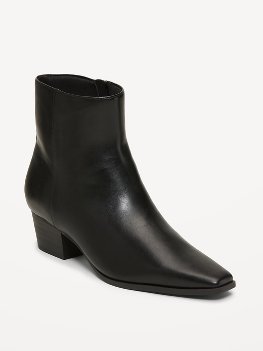 Image number 1 showing, Low-Heel Booties for Women