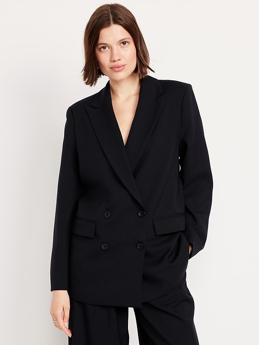 Image number 1 showing, Oversized Double-Breasted Blazer