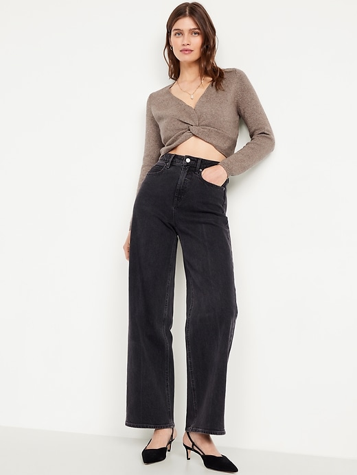 Image number 3 showing, SoSoft Twist-Front Sweater