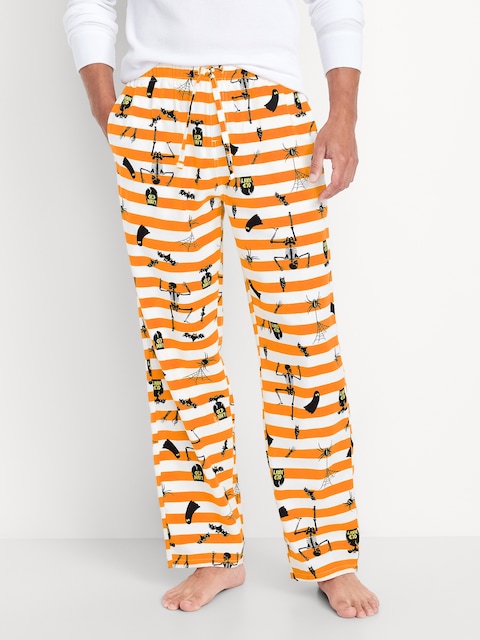 Printed Flannel Pajama Pants for Men