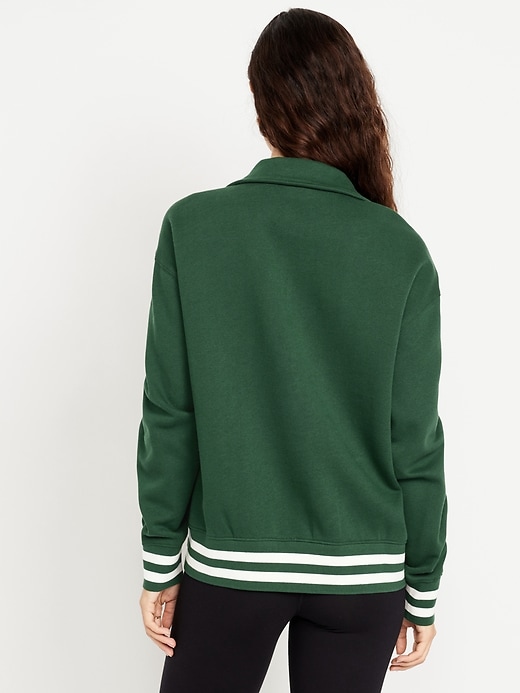 Image number 2 showing, SoComfy Oversized Half-Zip Sweatshirt