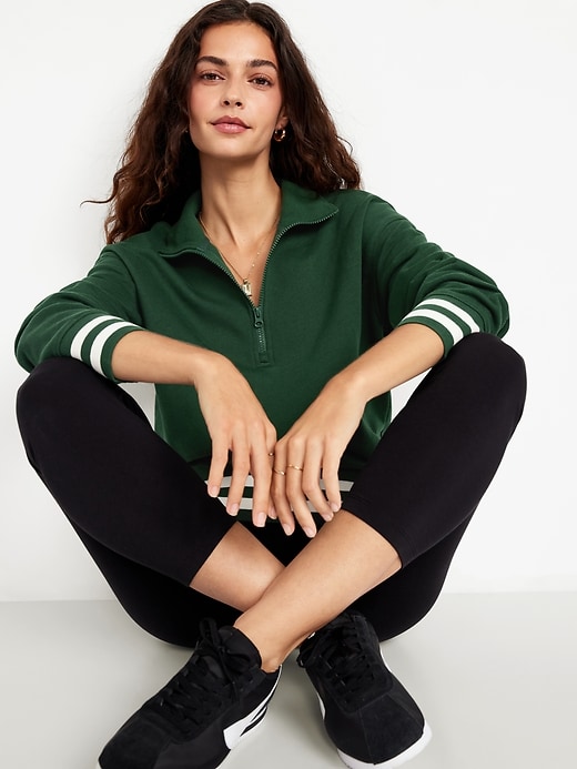 Image number 3 showing, SoComfy Oversized Half-Zip Sweatshirt