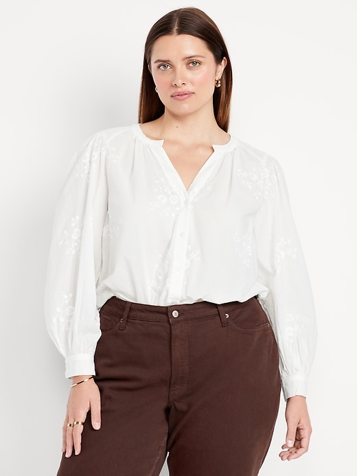 Image number 7 showing, Button-Down Embroidered Top
