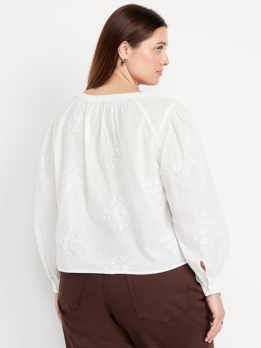 Image number 8 showing, Button-Down Embroidered Top