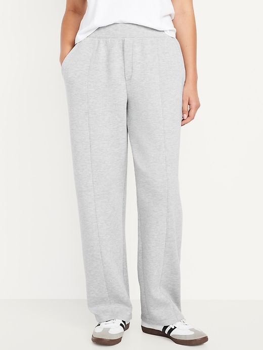 Image number 4 showing, High-Waisted Bounce Fleece Trouser Sweatpants