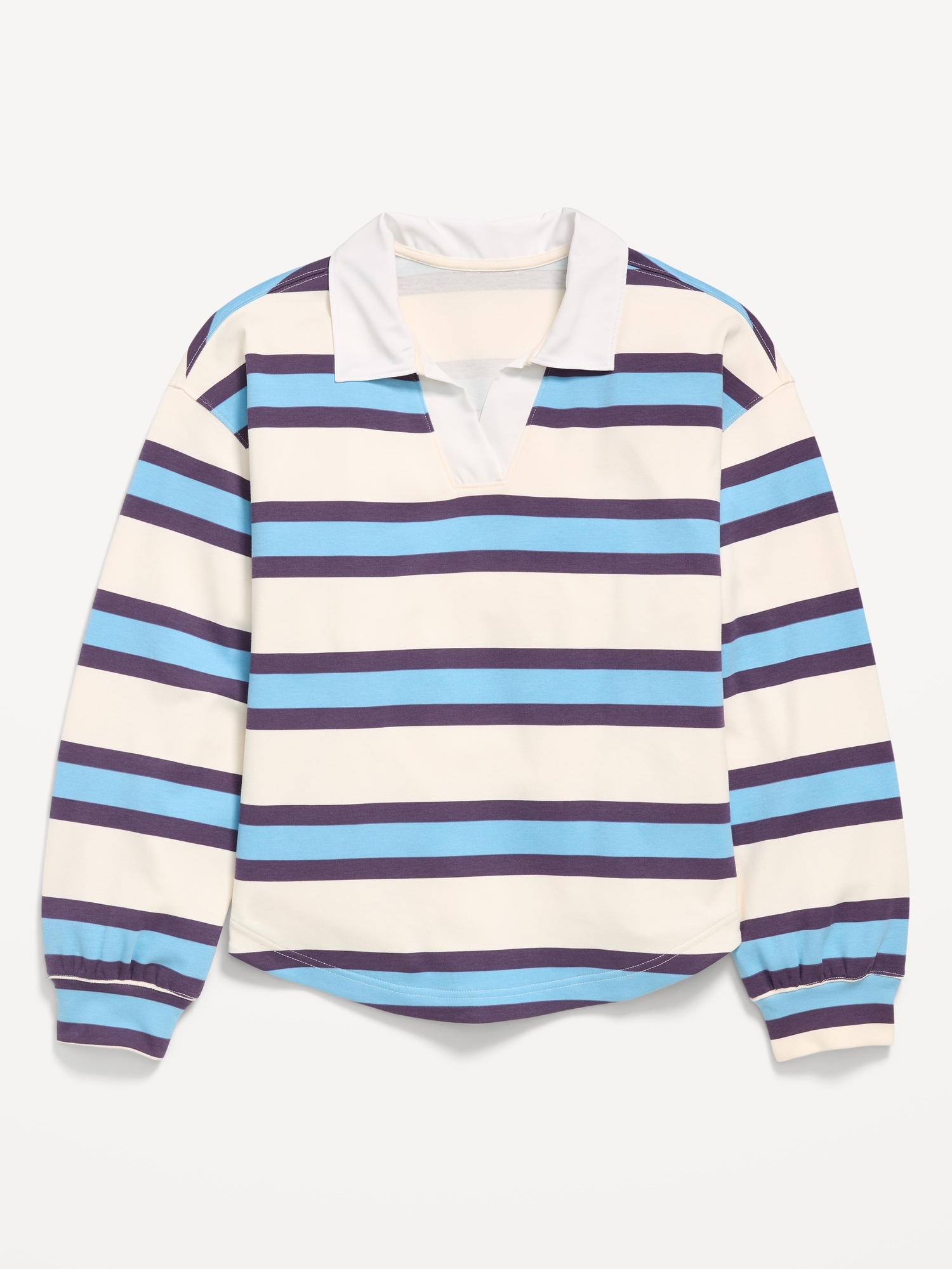 Oversized Tunic Rugby Polo Shirt for Girls