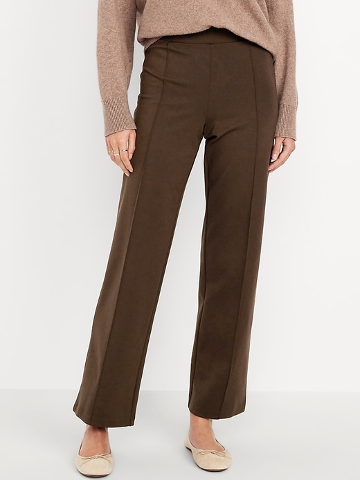 Image number 2 showing, Extra High-Waisted Stevie Straight Ankle Pants