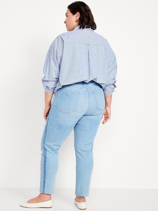Image number 5 showing, High-Waisted OG Straight Cut-Off Ankle Jeans